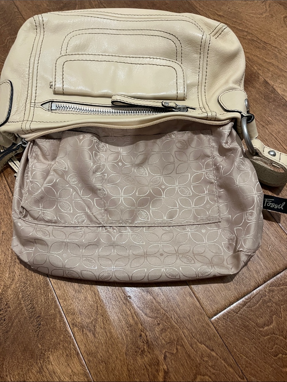 FOSSIL tan leather purse - Picture 6 of 12